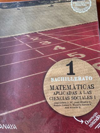 Matemáticas aplicadas a las Ciencias Sociales I.
