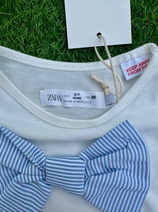 Conjunto Zara niña 86cm camiseta + shorts