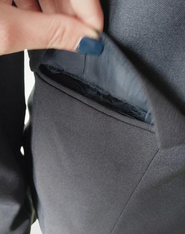 Blazer Zara azul marino talla S