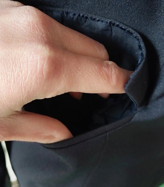 Blazer Zara azul marino talla S