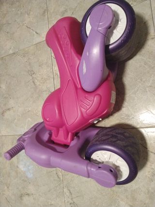 Moto infantil rosa-morada