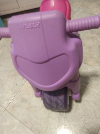 Moto infantil rosa-morada