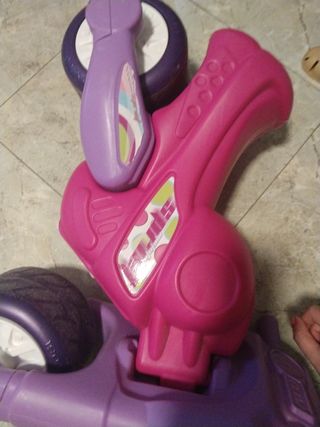 Moto infantil rosa-morada
