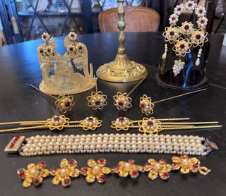 Adorno fallera: pendientes, horquillas