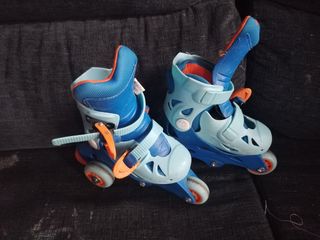 Patines infantiles - Azul y Naranja