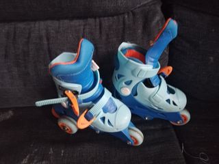 Patines infantiles - Azul y Naranja
