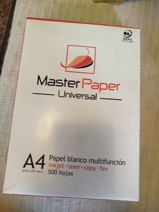 500 hojas Master Paper A4