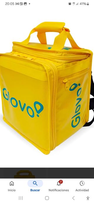 Mochila Glovo - Amarilla