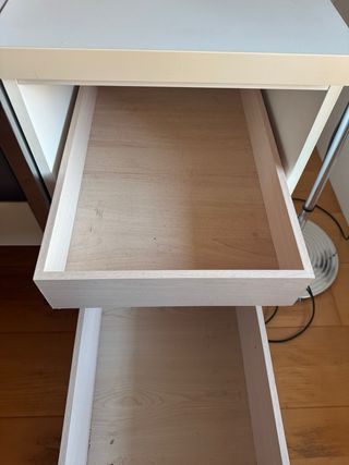 Cajonera moderna - marrón y blanco