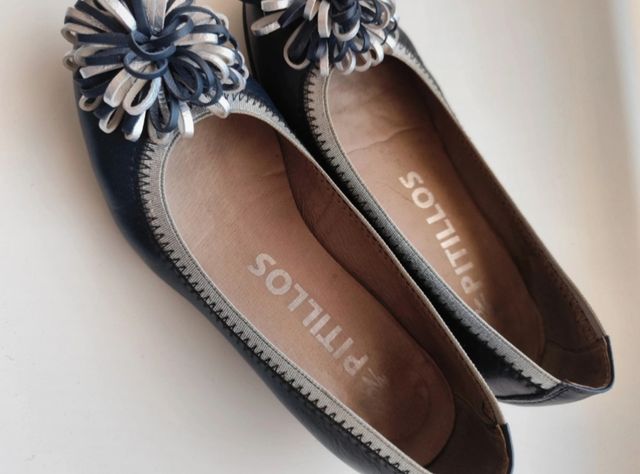 Pitillos manoletinas tacón de piel n° 36 nuevo