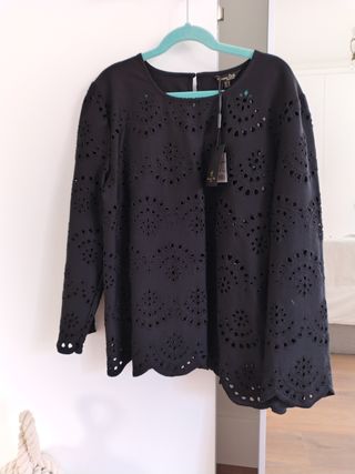 Blusa negra Massimo Dutti XS