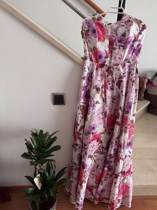 Vestido fiesta palabra honor M