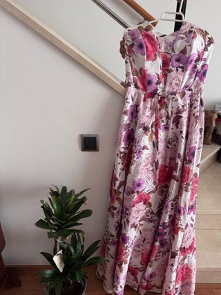 Vestido fiesta palabra honor M