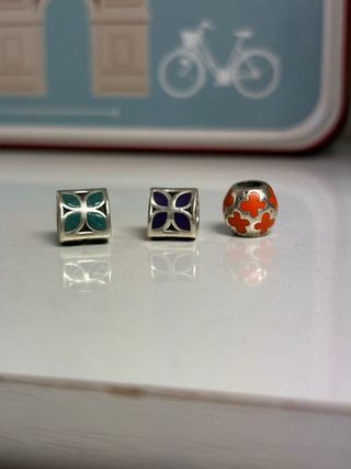 3 Charms Pandora plata.Se venden juntos o separado
