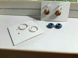 Plata pendientes Transformers minerales 