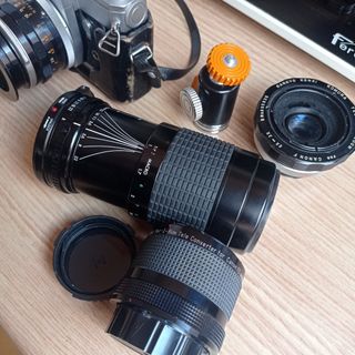 Canon FT: Objetivos y filtros