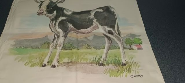 Lámina acuarela ternero CERRA
