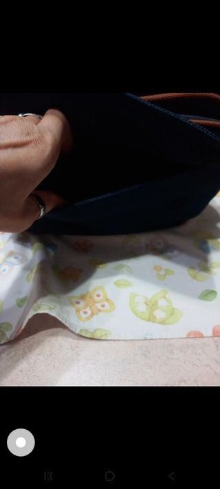 Beauty case uomo blu e marrone