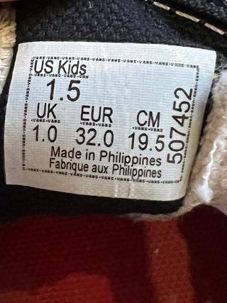 Zapatillas Vans Slip On niño Talla 32