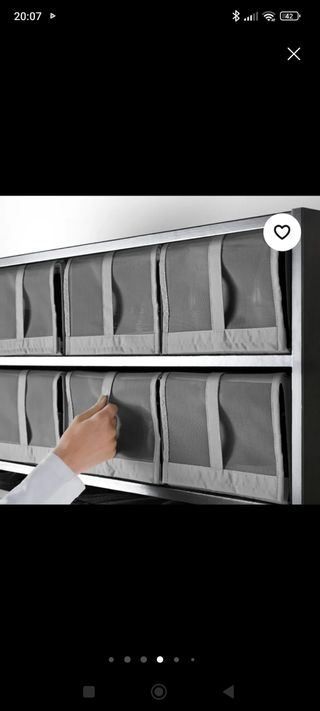 10 Zapateros Ikea negro - plegable