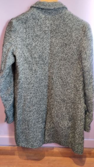 Abrigo mujer Zara Basic gris talla S
