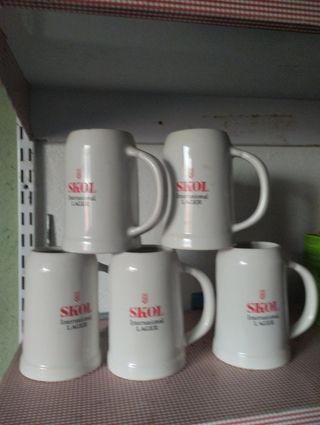 5 Jarras Cerveza Skol