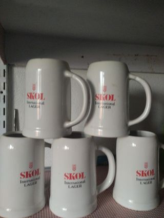 5 Jarras Cerveza Skol