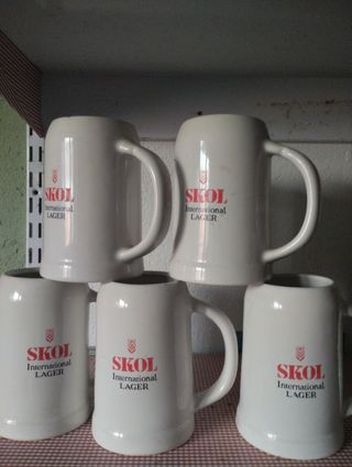 5 Jarras Cerveza Skol