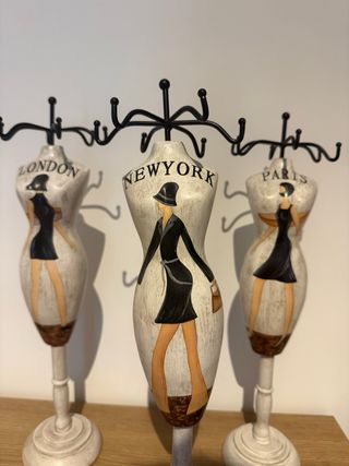3 Exhibidores Joyas Maniquíes joyero porta joyas 