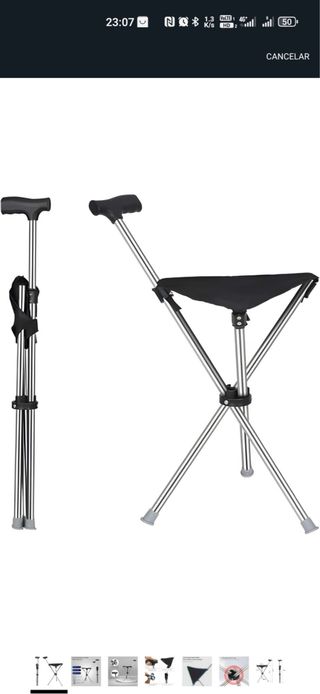 Silla Plegable con Bastón