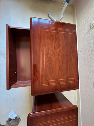 Mesitas noche madera - 2 uds