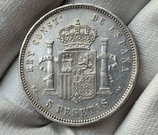 Moneda 5 Pesetas Alfonso XIII 1891