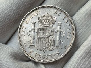 Moneda 5 Pesetas Alfonso XIII 1891