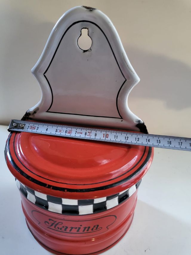 Harinero antiguo esmaltado