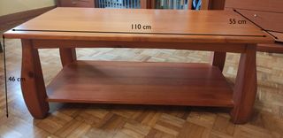Mueble salón + mesa centro madera