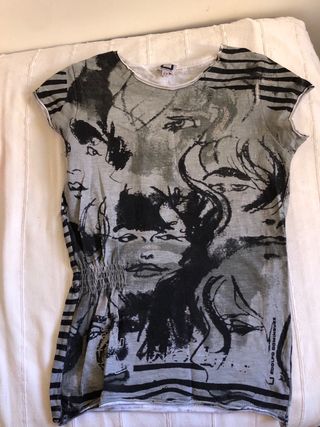 Camiseta Adolfo Domínguez - Gris y Negro