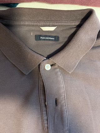 Polo Pedro del Hierro marrón hombre 