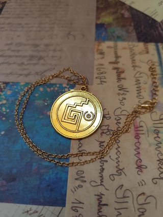 Collar Moneda Azteca Piratas Caribe