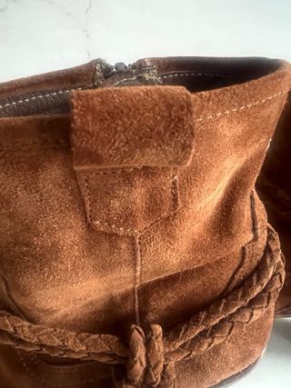 Botin ante mujer camel 