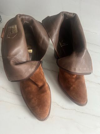 Botin ante mujer camel 