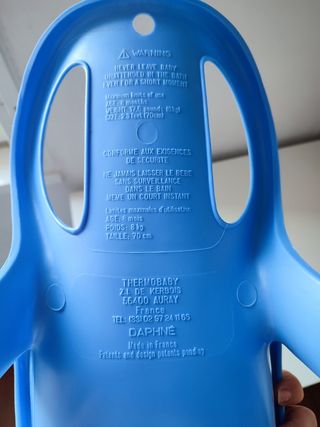 Reductor bañera bebé azul