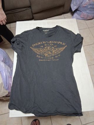 Camiseta Ralph Lauren M - Gris