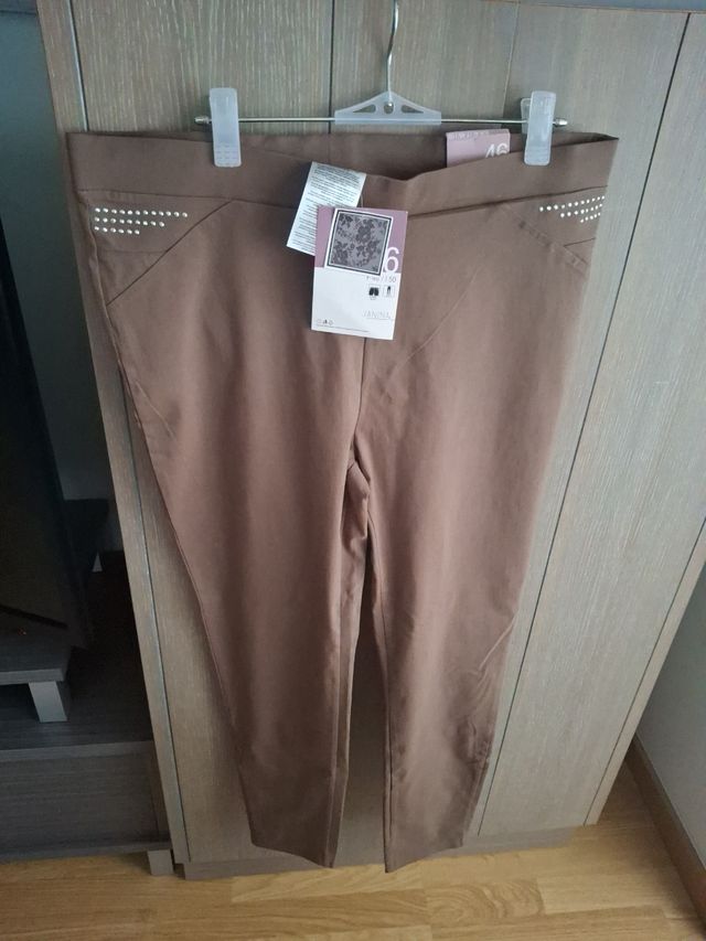 Pantalones Janina Marrón - Talla 46