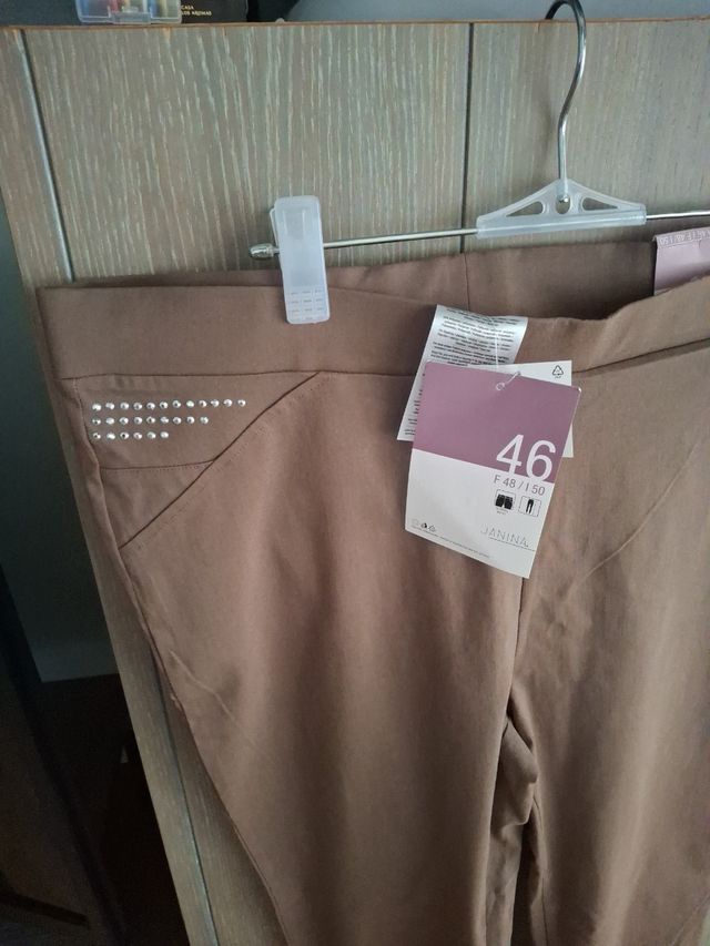 Pantalones Janina Marrón - Talla 46