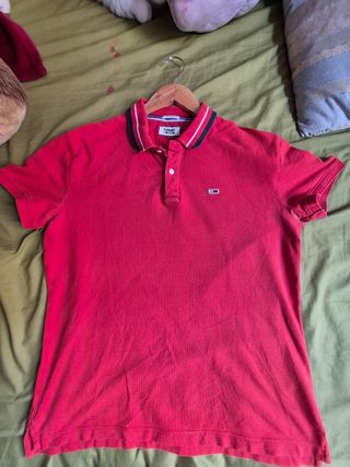 Polo Tommy Jeans Rojo Talla M