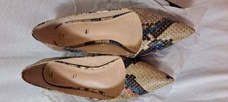 Zapatos Zara - Tacones serpiente 39