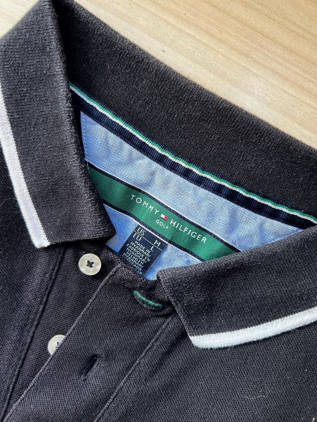 Polo Tommy Hilfiger negra - Talla L
