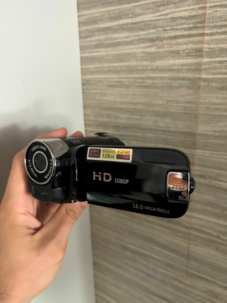 Cámara de video vintage digital estilo nueva