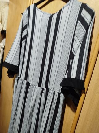 Vestido rayas blanco-negro