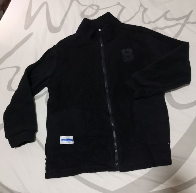 Chaqueta polar negra unisex 2XL